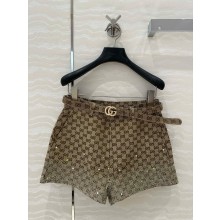 GUCCI Embroidered GG canvas shorts 2025