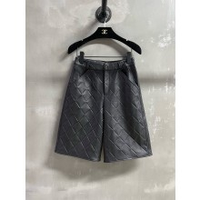 CHANEL BLACK LAMBSKIN Bermuda Shorts P79061 2025