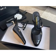 Chanel  Heel 8.5cm  Slingbacks  Black 2024