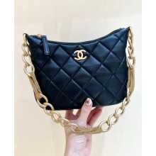 Chanel Hobo Handbag in Lambskin AS4220 black 2023(ORIGINAL QUALITY)