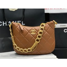 Chanel Hobo Handbag in Lambskin AS4220 tan 2023