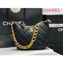Chanel Hobo Handbag in Lambskin AS4220 black 2023