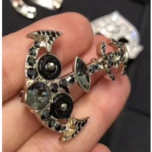 Chanel Brooch  A58438 Black/Gold 2018