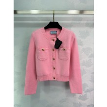 Prada Cashmere cardigan P25M54 pink 2024 