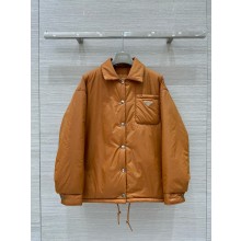 Prada Lightweight Re-Nylon blouson jacket camel brown 2024 