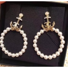 Chanel Earrings A58087 White/Gold 2018