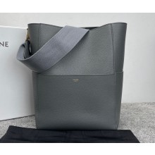 Celine Sangle Bucket bag in soft grained calfskin Gray