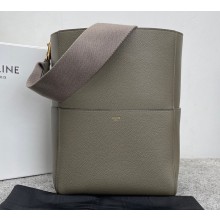 Celine Sangle Bucket bag in soft grained calfskin Taupe