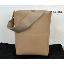 Celine Sangle Bucket bag in soft grained calfskin Beige