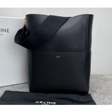 Celine Sangle Bucket bag in soft grained calfskin Black