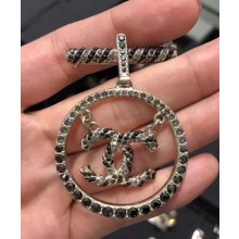 Chanel Brooch A58437 Gold/Gray/Black 2018