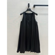 LOEWE black Trapeze cotton minidress 2025