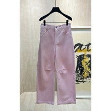 LOEWE pink Barrel trousers in cotton 2025