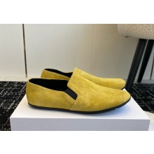 The Row women's ballet flat suede leather yellow 1030 2024