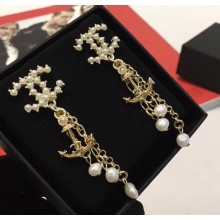 Chanel Earrings A58094 Pearl White/Gold 2018