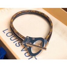 Louis Vuitton Archive Double Leather Bracelet Black