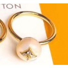Louis Vuitton B Blossom Ring White/Gold