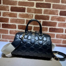Gucci GG Matelasse Leather Top Handle Bag ‎702242 black 2022