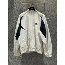 balenciaga 3b Sports Icon Medium Fit Tracksuit Jacket in White 2023