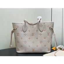 LOUIS VUITTON debossed grained cowhide leather Neverfull MM M14285 2025
