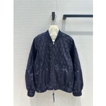 Moncler navy blue bomber jacket 2024