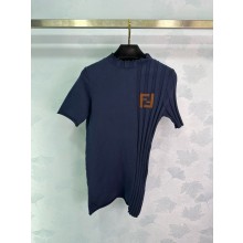 fendi navy Blue cotton jumper 2024