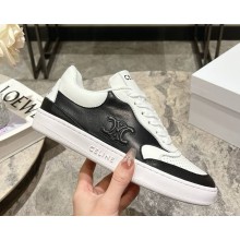 CELINE women/men TRAINER LOW LACE-UP SNEAKER in CALFSKIN nude black/white 2025