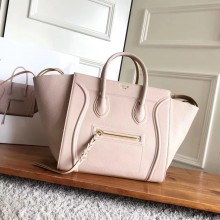 celine grained calfskin phantom luggage beige/yellow