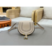 Chloe Marcie Mini leather shoulder bag off white 2025