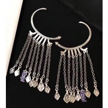 Saint Laurent Clip-on Tassel Earrings 2018