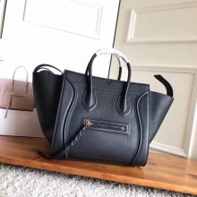 celine grained calfskin phantom luggage black
