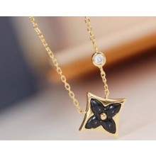 Louis Vuitton Color Blossom BB Star Pendant Necklace Black/Gold