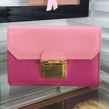 Miu Miu Fold Wallet Madras 5M1225 Rosy/Pink