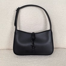 saint laurent le 5 à 7 in smooth leather so black 2024(original quality)