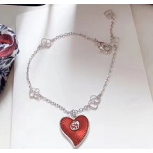 Gucci Red Heart Bracelet