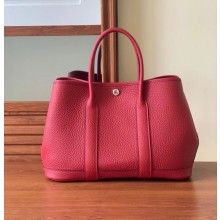 Hermes small Garden Party bag in original togo leather Bougainvillea