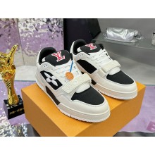 Louis Vuitton women's/men's LV Trainer sneakers Cream Black 2024