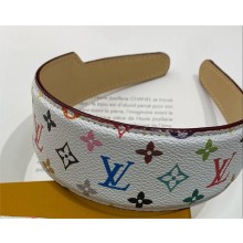 LV x TM Monogram Multicolor LV Outline Headband WHITE 2025