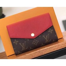  Louis Vuitton Pallas Canvas Wallet Monogram Canvas M60140 Red