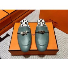 Hermes Kelly Buckle Oz Mules 65(original quality)