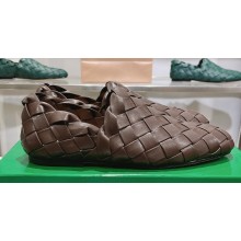 Bottega Veneta Intrecciato Leather Slippers Loafers Coffee 2023
