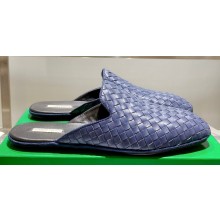 Bottega Veneta Intrecciato Fiandra Slippers Blue 2023
