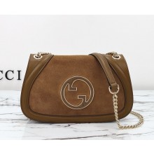 Gucci Blondie small shoulder bag 815715 Brown suede 2024