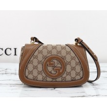 Gucci Blondie mini shoulder bag 815700 Beige and dark brown Original GG canvas 2024