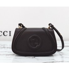 Gucci Blondie mini shoulder bag 815700 dark brown smooth leather 2024