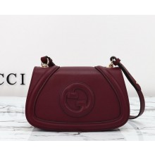 Gucci Blondie mini shoulder bag 815700 burgundy smooth leather 2024
