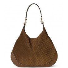 Gucci B medium shoulder bag 815924 Suede and Leather brown 2024 