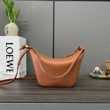 Loewe Mini Hammock Hobo bag in classic calfskin tan 2024