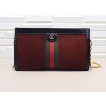 Gucci Ophidia Suede Medium Shoulder Bag 503876 Brown 2018