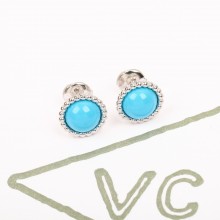 Van Cleef & Arpels Perlée couleurs earrings blue